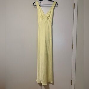 Birdy Grey Matte Satin Veronica Dress - Lemon Sorbet